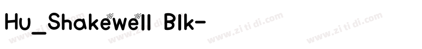 Hu_Shakewell Blk字体转换